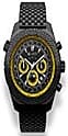 GAMAGES OF LONDON World Timer Venture Automatic Movement Black Dial Water Resistant Watch with Black Colour Chain Strap 6295188 0