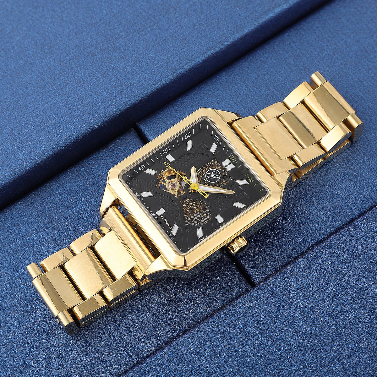 GENOA Automatic Movement 5 ATM Water Resistant Watch - Yellow 6482849 2