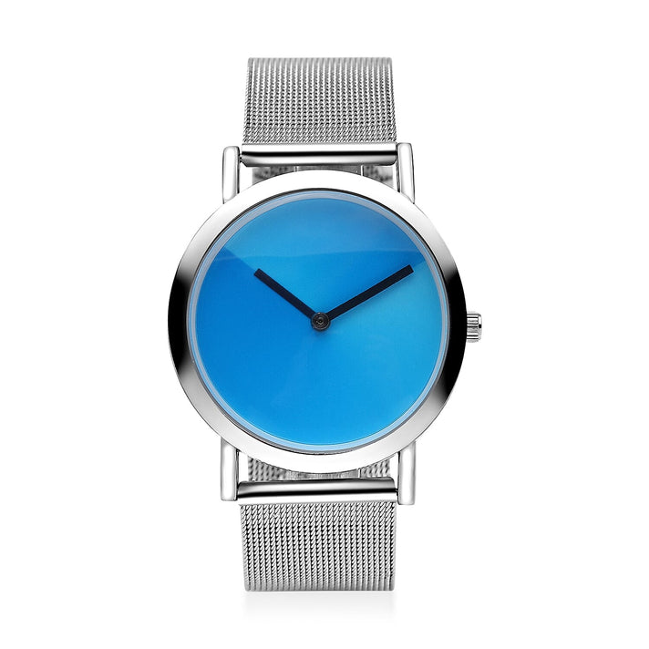 GENOA Japanese Movement Water Resistant Watch with Stainless Steel Mesh Strap - Gradient Blue 7314152 1