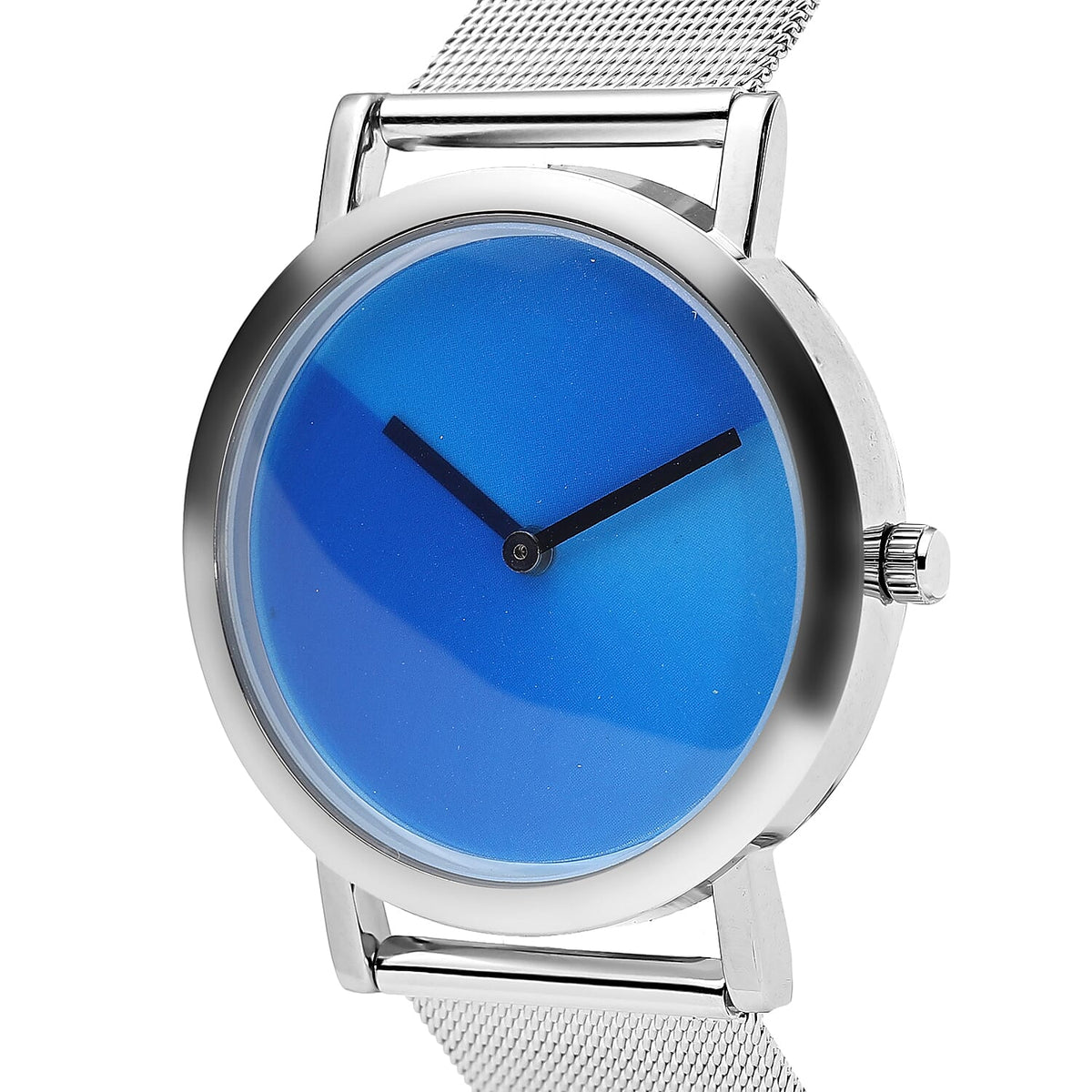 GENOA Japanese Movement Water Resistant Watch with Stainless Steel Mesh Strap - Gradient Dark Blue 7314154 4
