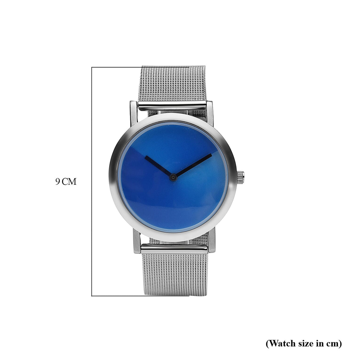 GENOA Japanese Movement Water Resistant Watch with Stainless Steel Mesh Strap - Gradient Dark Blue 7314154 8
