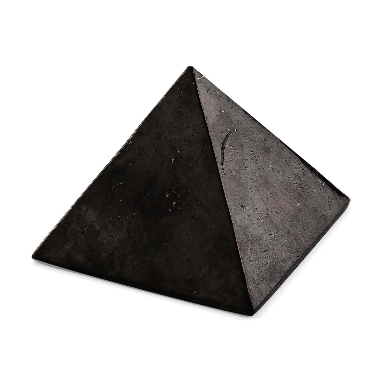 GENOA - Natural Shungite Pyramid Table Clock 1200.00 Ct 8528064 4