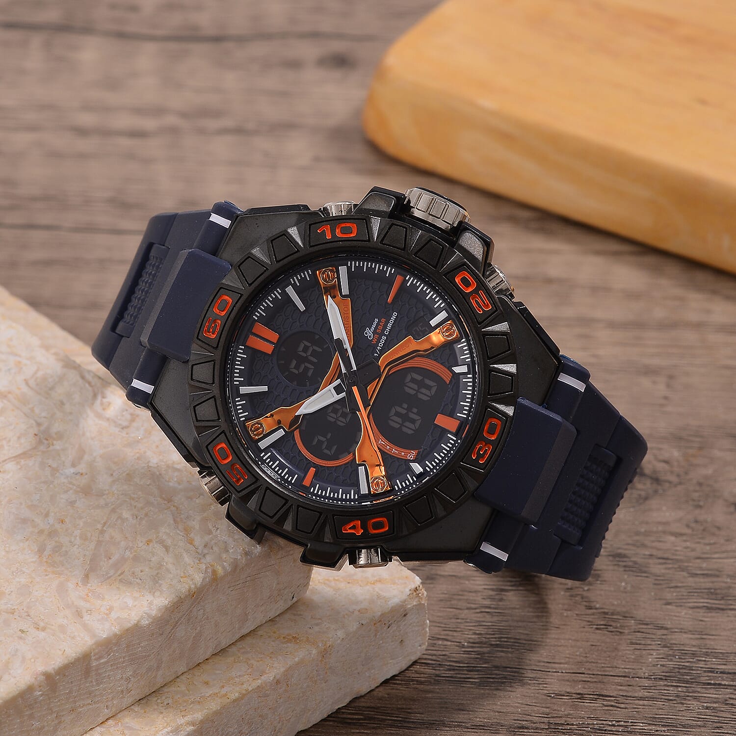 GENOA TIME V2 PC21S Japan Movement and Electronic Movement Menâ€™s Multifunction Watch 7824099 1