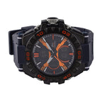 Japanese Mens Watch in Stainless Steel - Orange