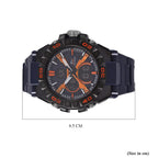 Japanese Mens Watch in Stainless Steel - Orange