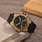 Japanese Mens Watch in Stainless Steel - Orange
