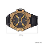 Japanese Mens Watch in Stainless Steel - Orange