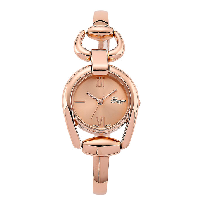 GENOA TIME V2 Sunshine Series Quartz PC21S 3ATM WR Rose Gold Dial &amp; Rose Gold Case Ladies Watch with Rose Gold Strap 8319625 1