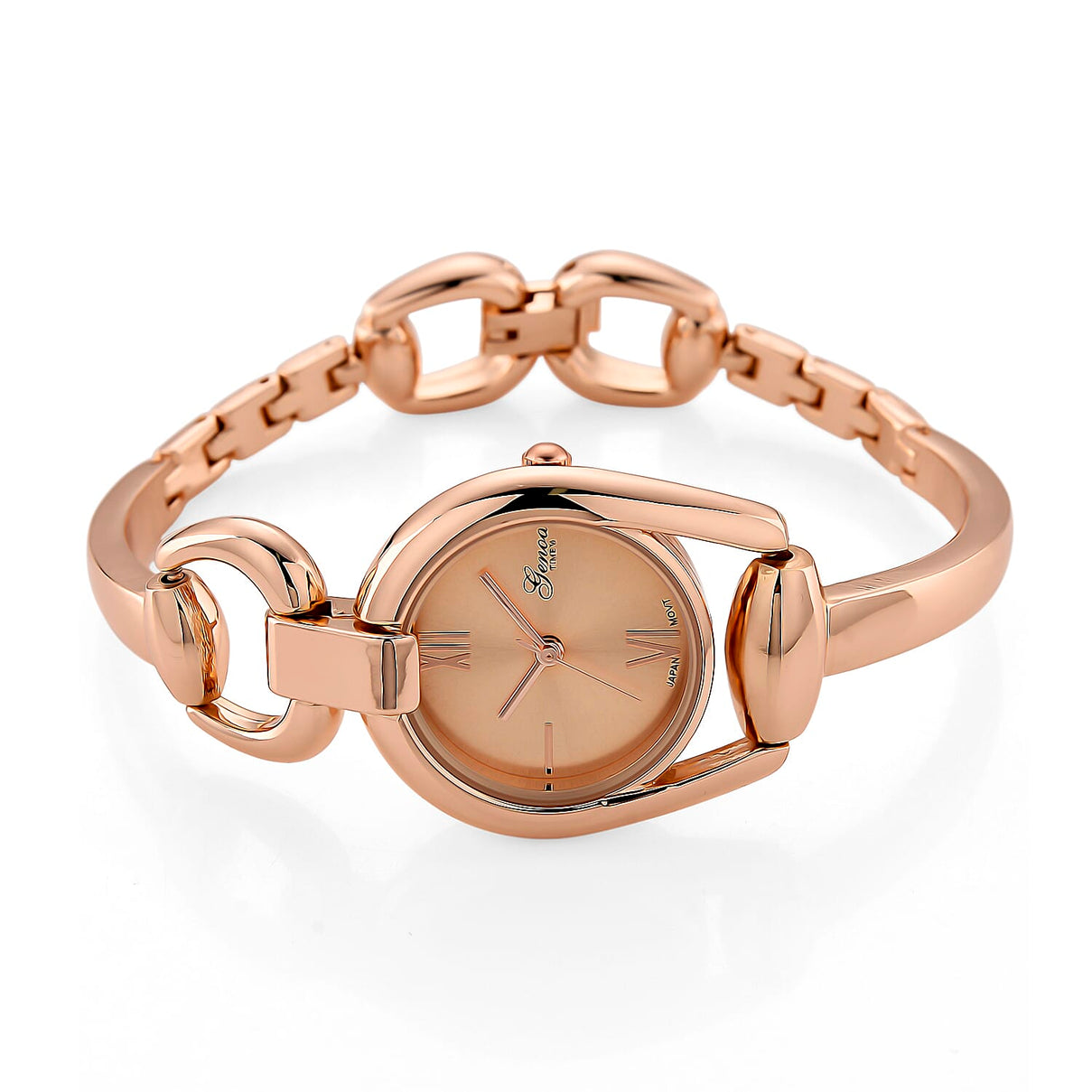 GENOA TIME V2 Sunshine Series Quartz PC21S 3ATM WR Rose Gold Dial &amp; Rose Gold Case Ladies Watch with Rose Gold Strap 8319625 5
