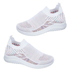 GIN FIZZ Womens Stretch Slip On Casual Trainer (Size 5) - White