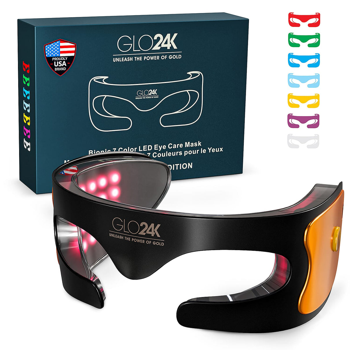 GLO24K Bionic 7-Colour LED Eye Mask 8068217 0