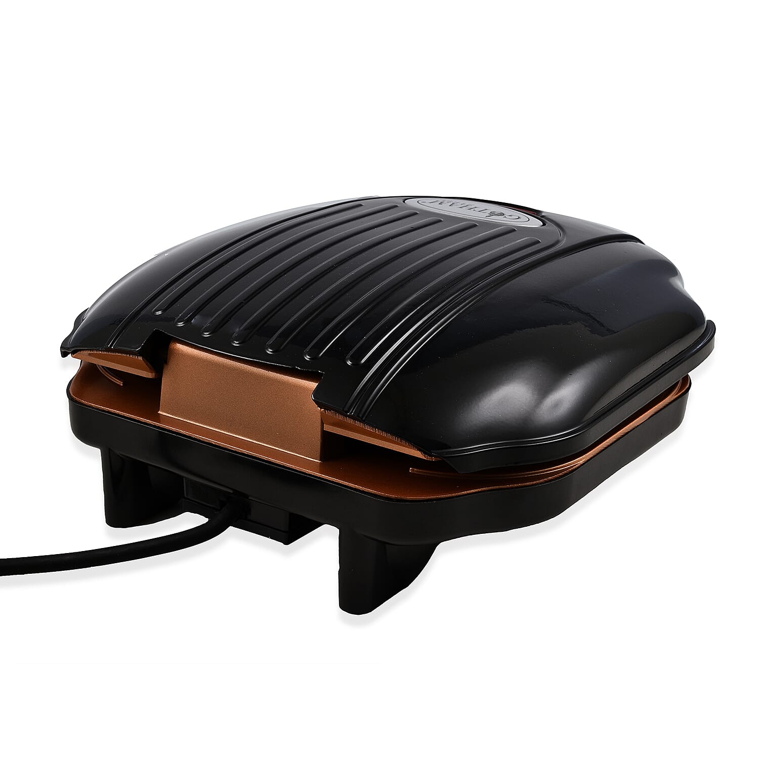 GOTHAM Steel Electric Low Fat Multipurpose Sandwich Grill with Nonstick Copper Coating 7505527 7