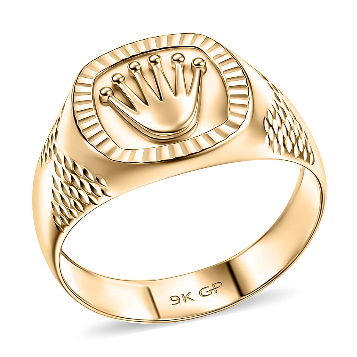 Designer Inspired -9K Yellow Gold Crown Ring 8415400 0