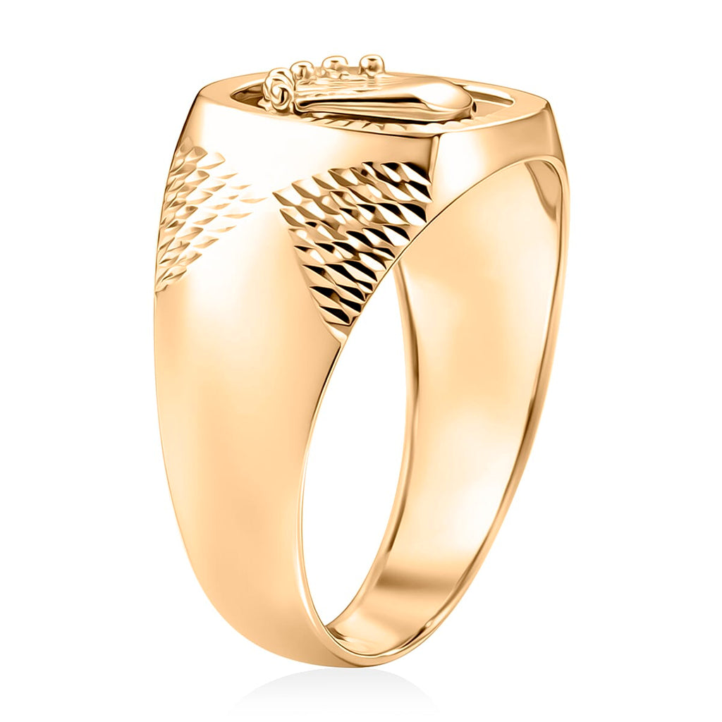 9K Yellow Gold Crown Ring
