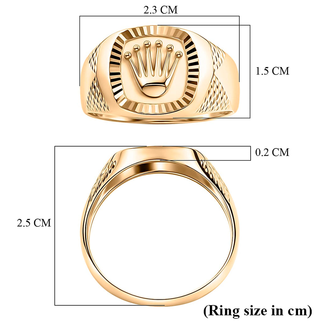 9K Yellow Gold Crown Ring