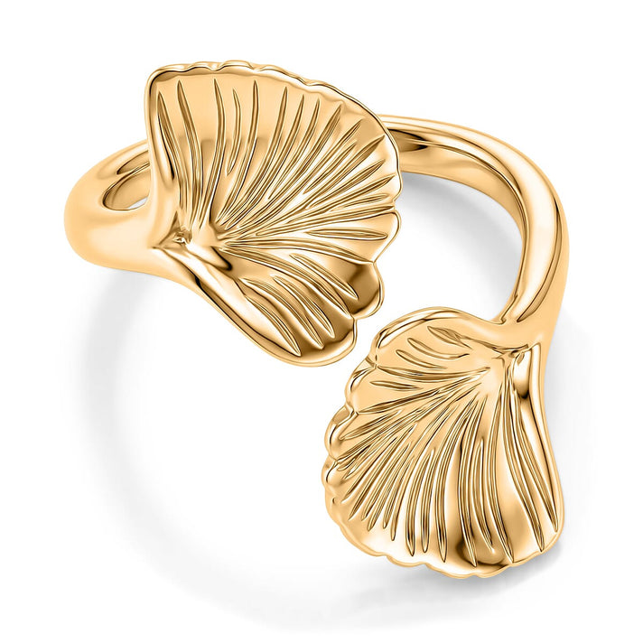 GP - Blue Sapphire Bypass Ring in 18K Vermeil Yellow Gold Plated Sterling Silver 8414797 1