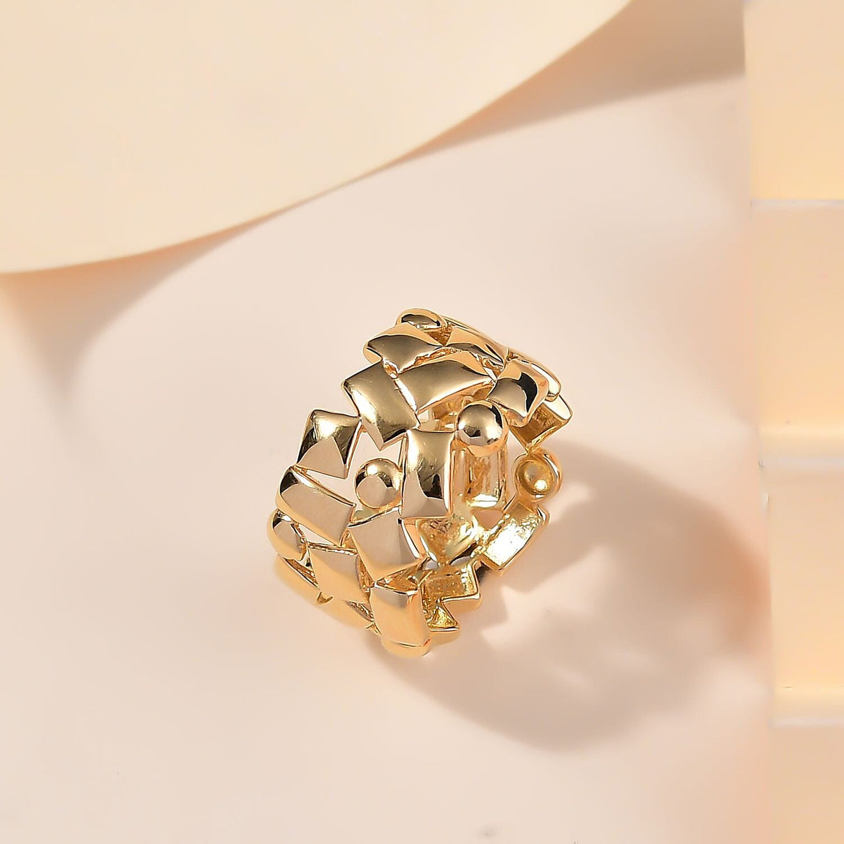 GP Art Deco Collection - Blue Sapphire Ring in 18K Vermeil Yellow Gold Plated Sterling Silver 8023876 1