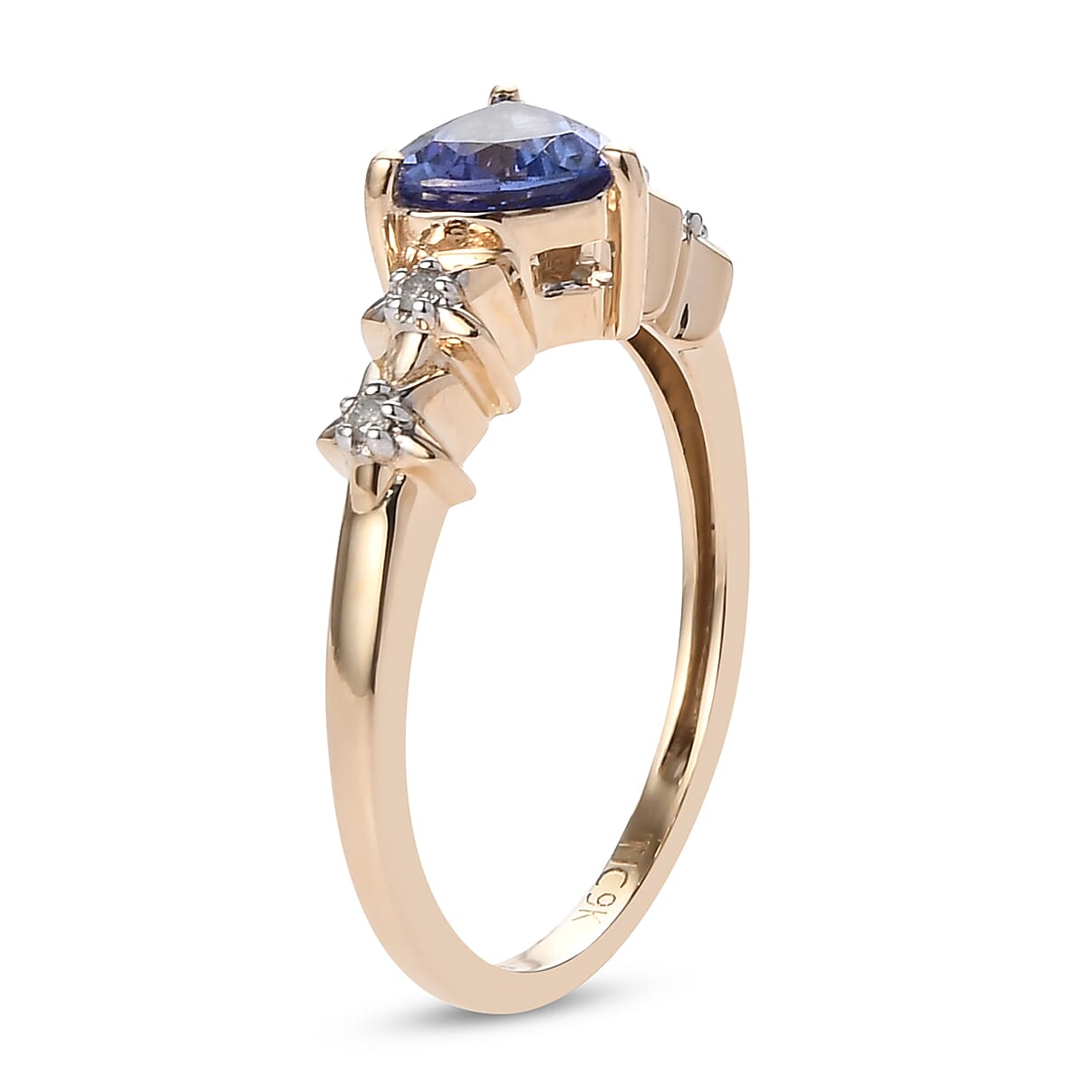 GP Celestial Dream Collection 9K Yellow Gold Tanzanite Ring and Diamond 7425065 4