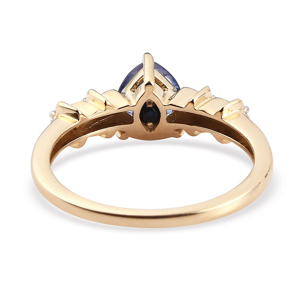 GP Celestial Dream Collection - 9K Yellow Gold Tanzanite, Diamond Ring