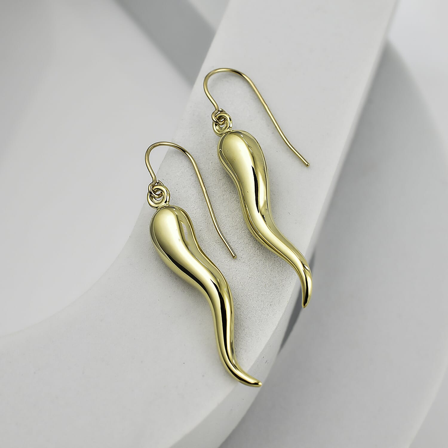 GP Collection - Chilli Pepper 9K Yellow Gold Earrings 7891542 1