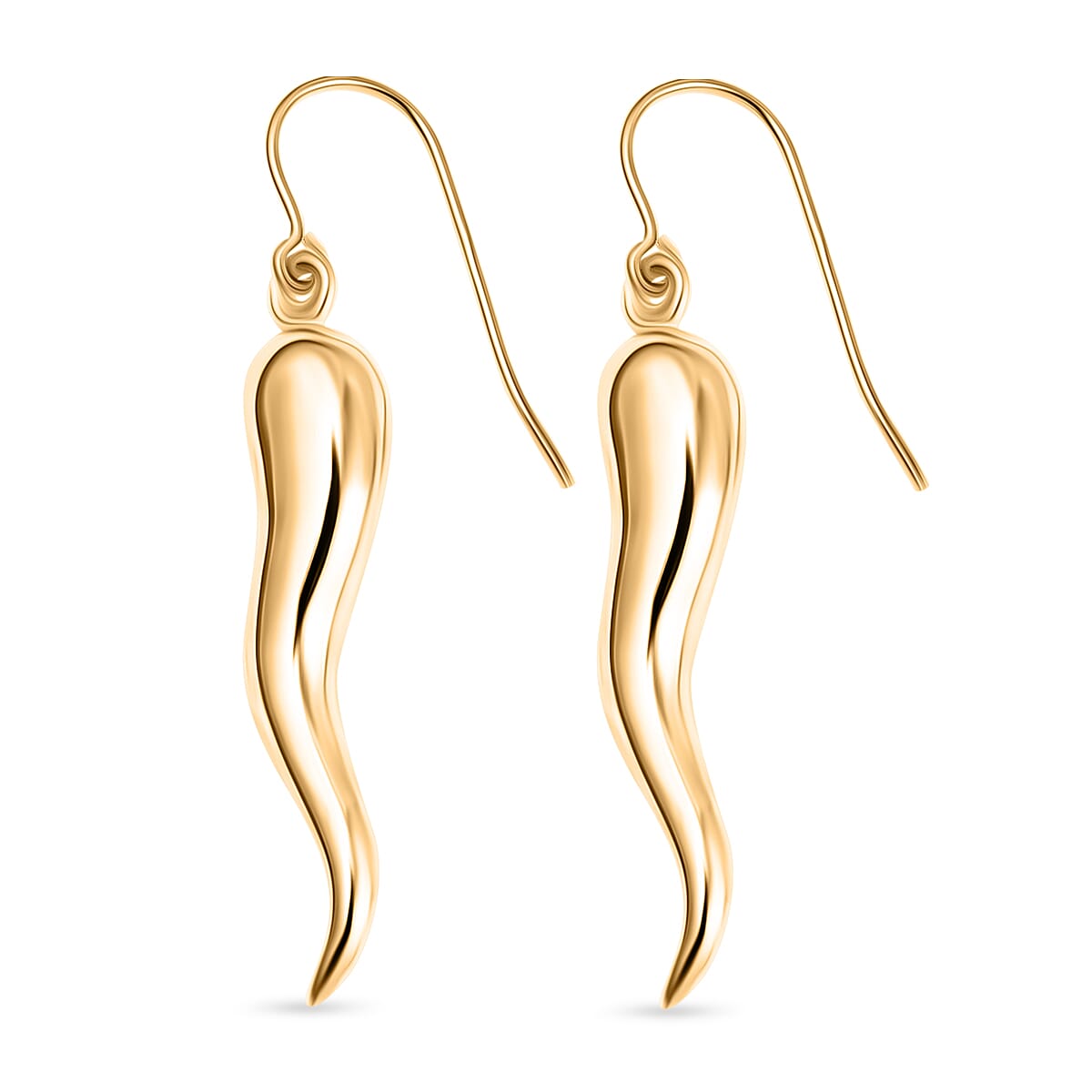 GP Collection - Chilli Pepper 9K Yellow Gold Earrings 7891542 3