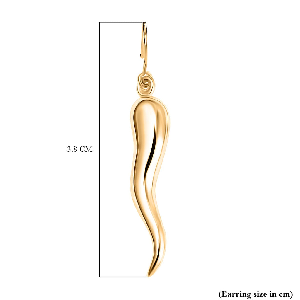 9K Yellow Gold Earring.