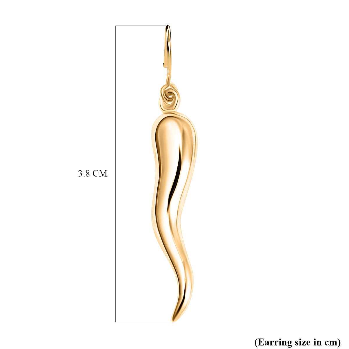 GP Collection - Chilli Pepper 9K Yellow Gold Earrings 7891542 4