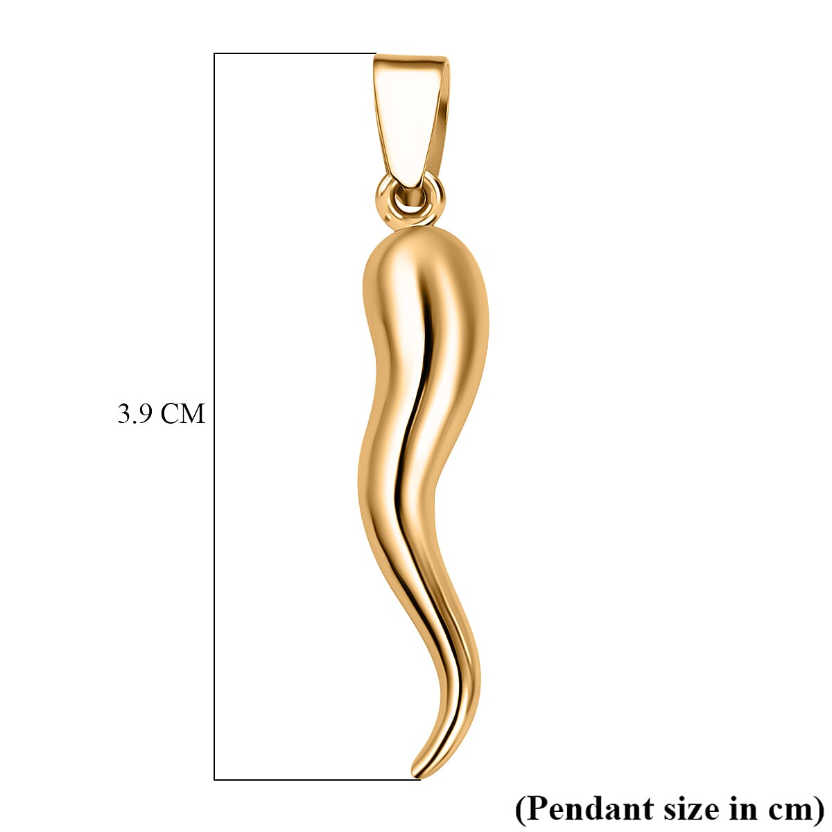 GP Collection 9K Yellow Gold Iconic Chili Pendant 7891546 5