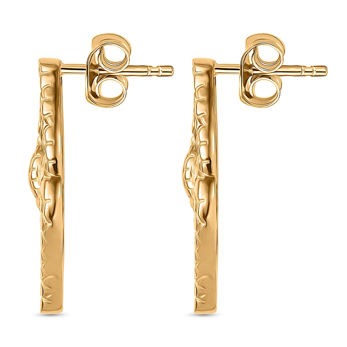 GP Serpentine Collection - Snake Knot Earring with Push Back in 18K Vermeil Yellow Gold Plated Sterling Silver 8087274 4
