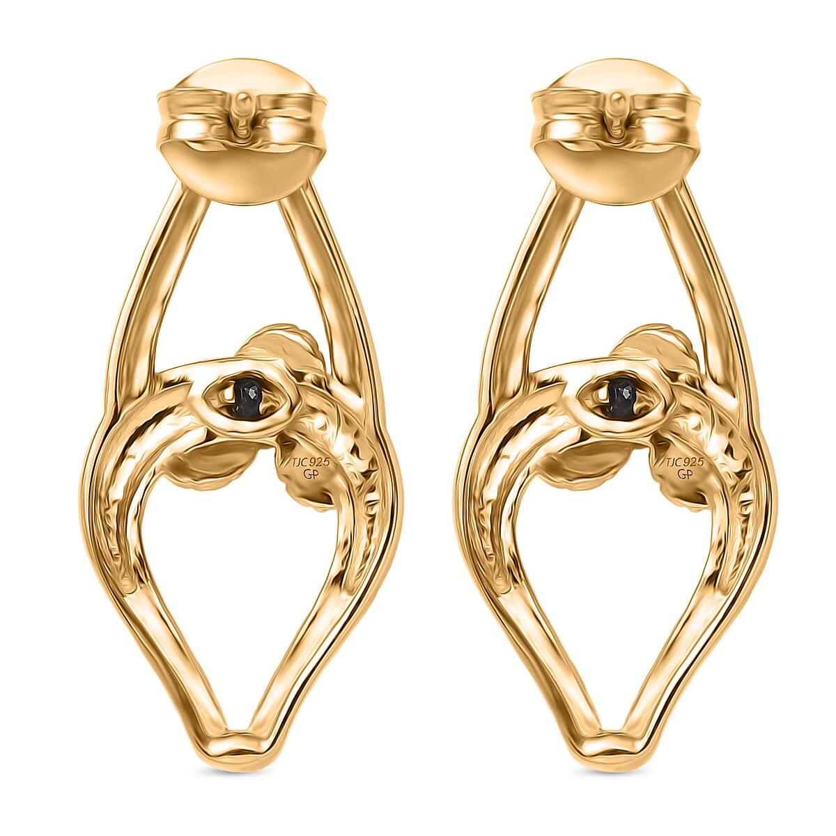GP Serpentine Collection - Snake Knot Earring with Push Back in 18K Vermeil Yellow Gold Plated Sterling Silver 8087274 5