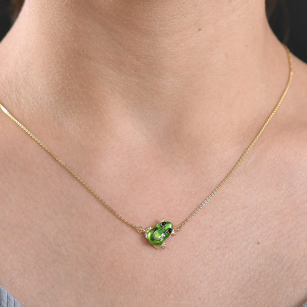 GP Blue Sapphire Necklace (Size - 20) in 18K Vermeil Yellow Gold Sterling Silver 8086143 9