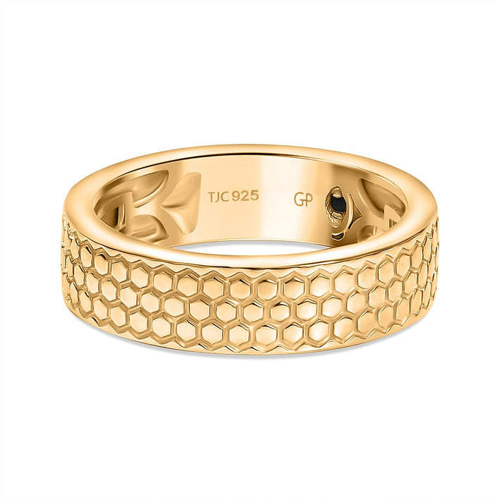 GP Honey Comb Collection - Band Ring in 18K Vermeil Yellow Gold Over Sterling Silver 8056670 1
