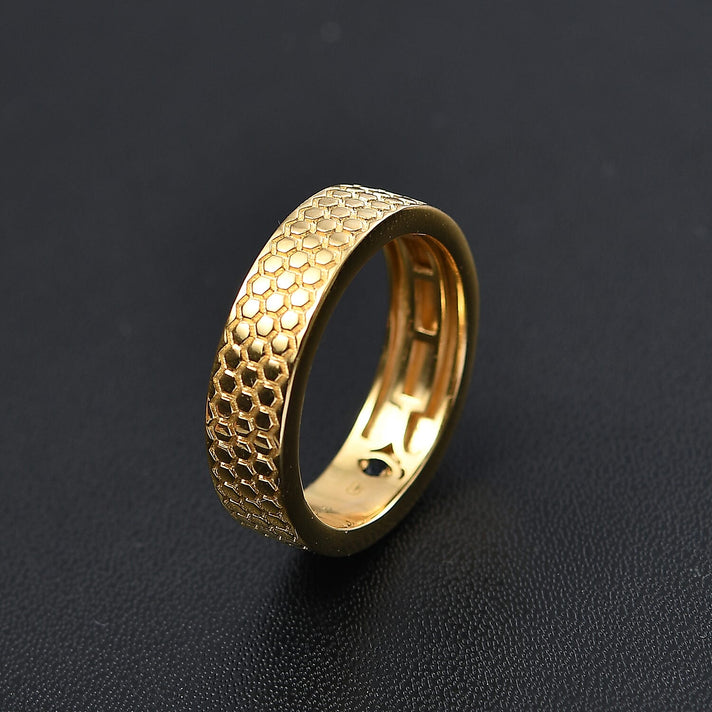 GP Honey Comb Collection - Band Ring in 18K Vermeil Yellow Gold Over Sterling Silver 8056670 2