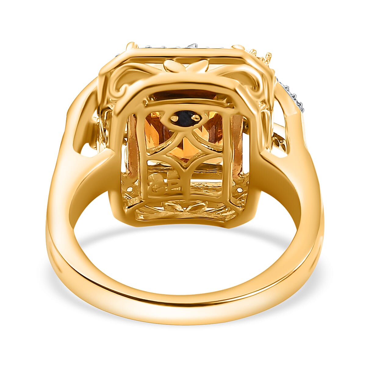 GP Collection - Serra Gaucha Citrine, Multi gemstones Celestial Ring in 18K Yellow Gold Vermeil Plated Sterling Silver 5.73 Ct. 8043006 4