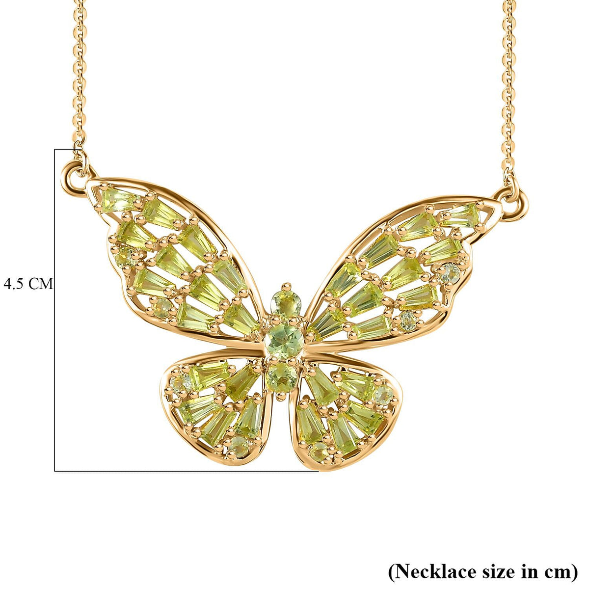 GP Italian Garden Collection - Hebei Peridot Necklace (Size - 20) in 18K YG Vermeil Plated Sterling Silver 7815024 6