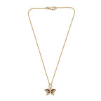 GP - Italian Garden Collection - Red Sapphire & Multi Gemstones Necklace (Size - 20) in 18K Vermeil Yellow Gold Plated Sterling Silver