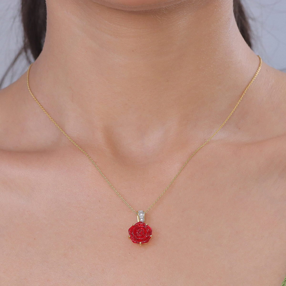 GP - Whispers of Murano Glass, White Zircon &amp; Blue Sapphire Floral Pendant with Chain (Size 20) in 18K Vermeil Yellow Gold Plated Sterling Silver 4468102 3
