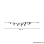 GP - Pink Amethyst and White Pearl Charms Bracelet (Size - 7.5) in Platinum Overlay Sterling Silver 59.38 Ct, Silver Wt. 8.39 Gms