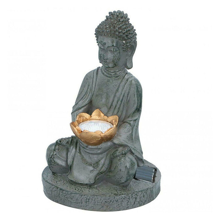 Buddha Garden Ornaments with Solar Lights - 25cm (H) 7576312 1
