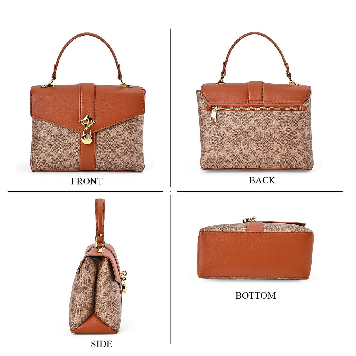 GUANCHI Crossbody Bag with Handle Drop - Brown 7692868 17