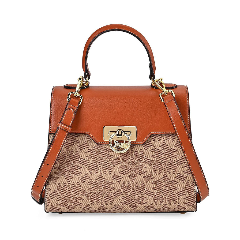 GUANCHI Crossbody Bag with Handle Drop - Brown