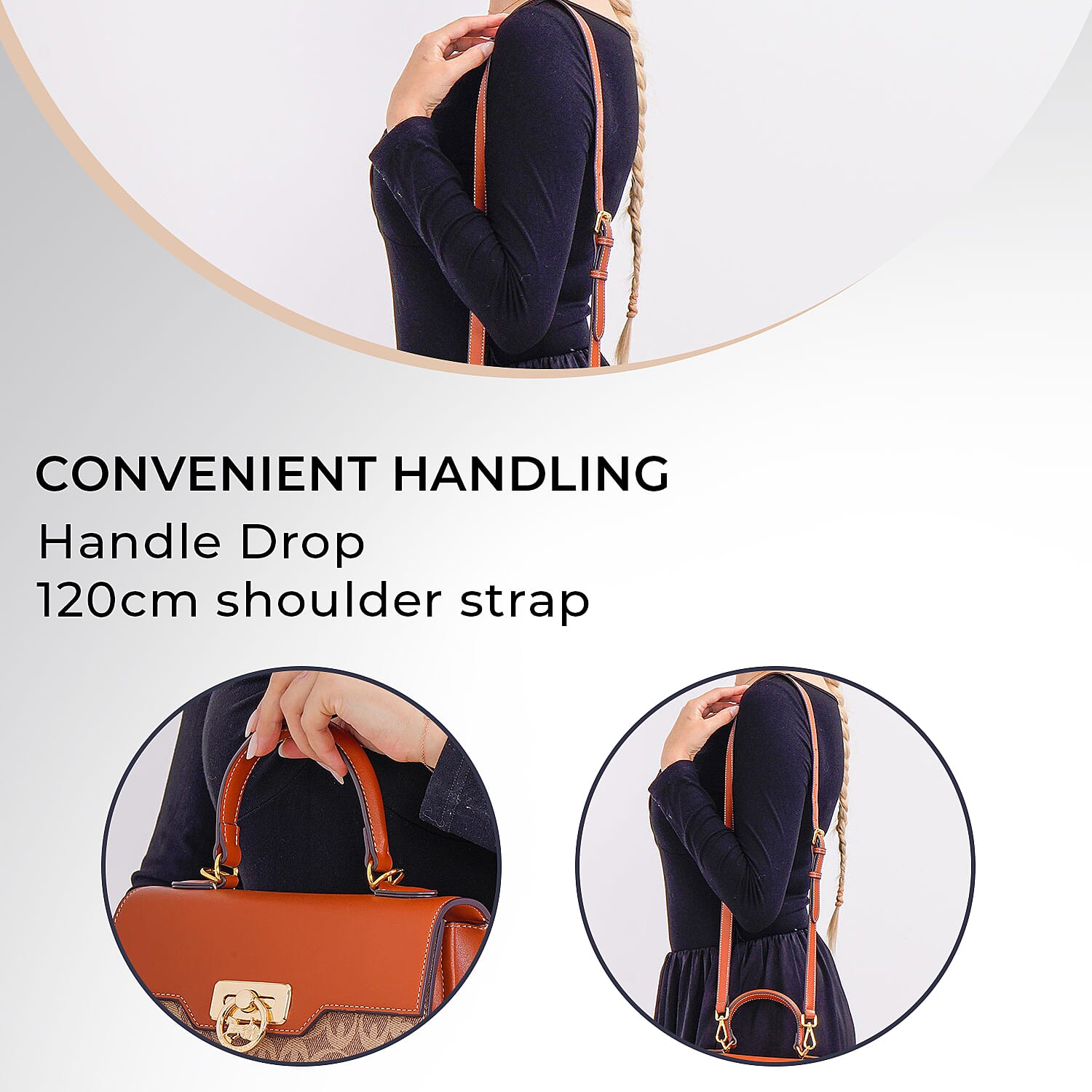 GUANCHI Patterned Crossbody Bag with Handle Drop 7693010 15
