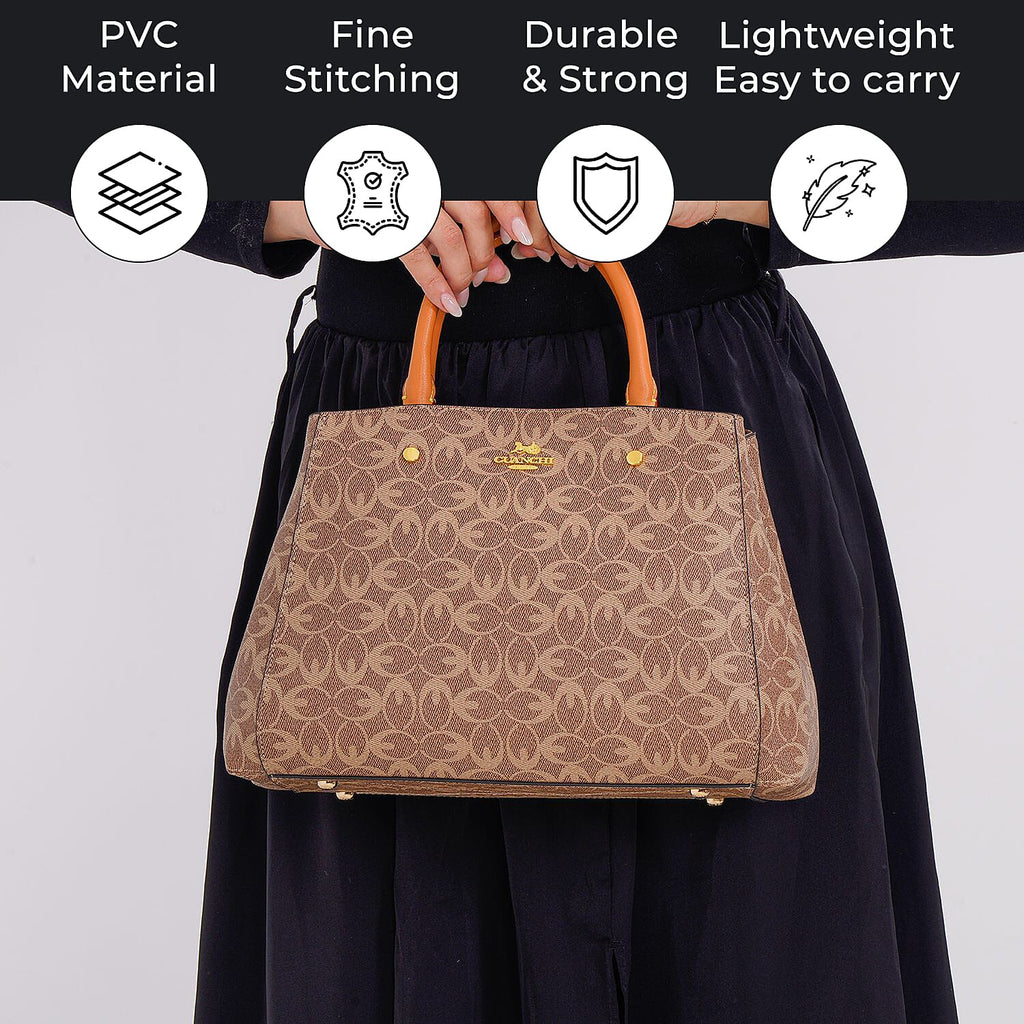 GUANCHI Crossbody Bag with Handle Drop - Brown