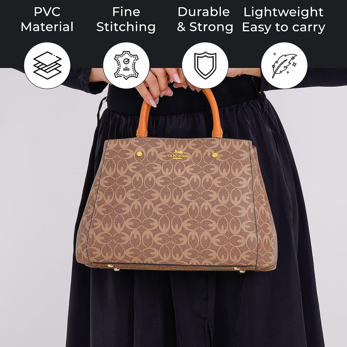 GUANCHI Crossbody Bag with Handle Drop - Brown 7693060 12