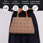 GUANCHI Crossbody Bag with Handle Drop - Brown