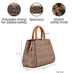 GUANCHI Crossbody Bag with Handle Drop - Brown