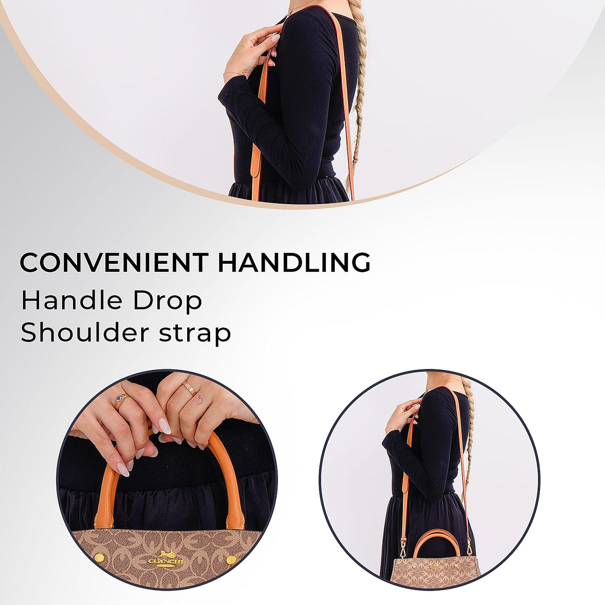 GUANCHI Crossbody Bag with Handle Drop - Brown 7693060 15