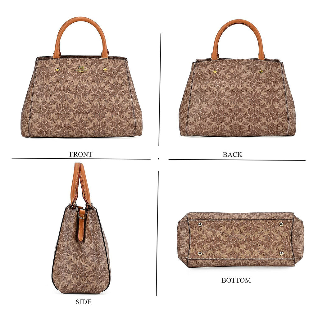 GUANCHI Crossbody Bag with Handle Drop - Brown