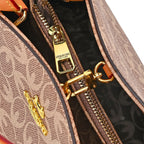 GUANCHI Crossbody Bag with Handle Drop - Brown