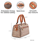 GUANCHI Crossbody Bag with Shoulder Strap - Brown